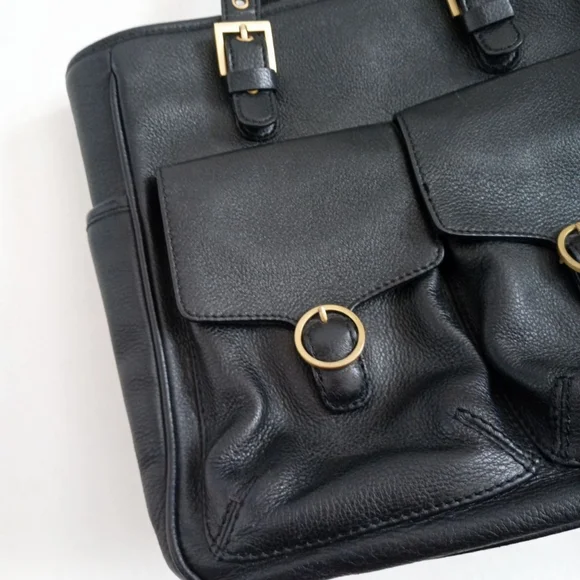 Liz Claiborne vintage black leather purse - Picture 5 of 8